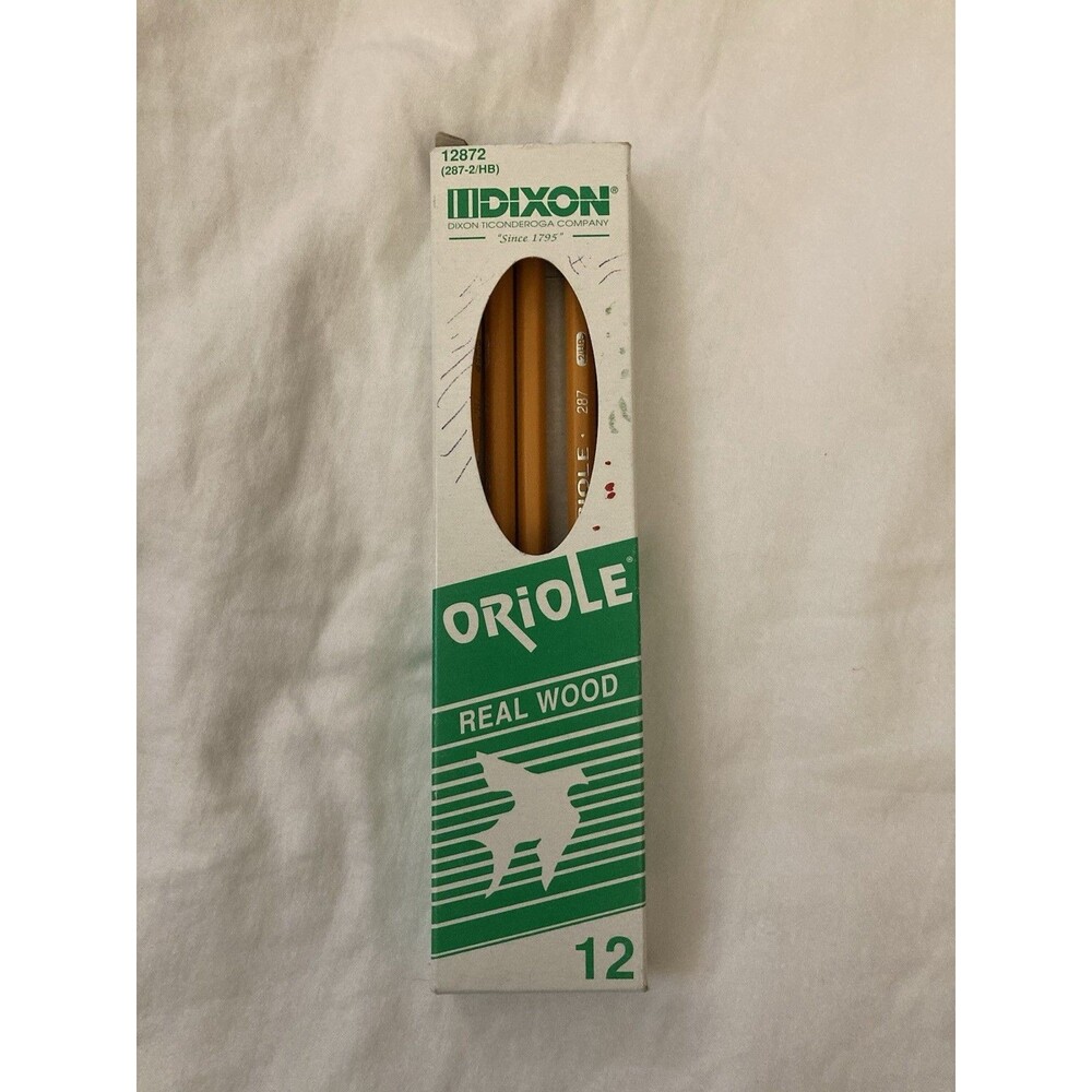 Vintage Dixon Pencils (Ticonderoga Co) Oriole Wood #12872  Only 5 Of 12 Included